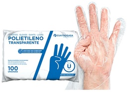 [1329801UD] GUANTE (100) POLIETILENO TRANSPARENTE G21